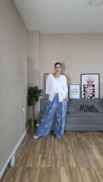 PANTALON CURVI EFECTO DENIM - Imagen 10