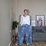 PANTALON CURVI EFECTO DENIM