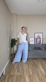 PANTALON CURVI EFECTO DENIM - Imagen 7