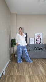PANTALON CURVI EFECTO DENIM - Imagen 4