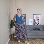 PANTALON CURVI BOMBACHO FLORES