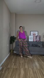 PANTALON CURVI BOMBACHO FLORES - Imagen 11