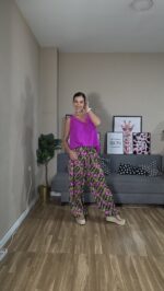 PANTALON CURVI BOMBACHO FLORES - Imagen 12