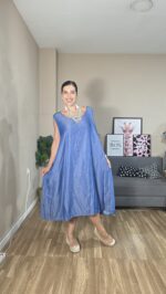 VESTIDO CURVI EFECTO DENIM