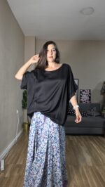 BLUSON CURVI SATINADO