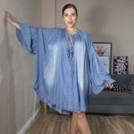 BLUSON CURVI DENIM CUERDAS
