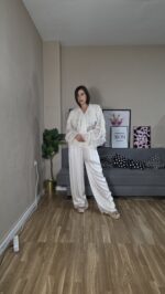 PANTALON SEMICURVI SATEN ENCAJE - Imagen 3
