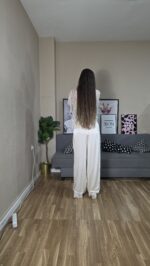 PANTALON SEMICURVI SATEN ENCAJE - Imagen 6