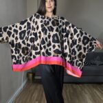 BLUSA CURVI SATEN LEOPARDO
