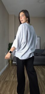 CAMISA/REBECA SEMICURVI RAYAS - Imagen 9