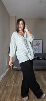 CAMISA/REBECA SEMICURVI RAYAS - Imagen 7