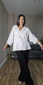 CAMISA/REBECA SEMICURVI RAYAS - Imagen 5