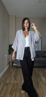 CAMISA/REBECA SEMICURVI RAYAS - Imagen 3