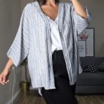 CAMISA/REBECA SEMICURVI RAYAS