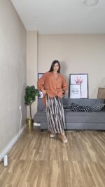 FALDA CURVI TULL RAYAS