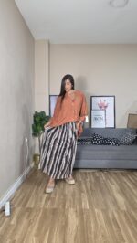 FALDA CURVI TULL RAYAS - Imagen 4