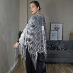PONCHO PLATA FLECOS