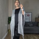 PONCHO PLATEADO