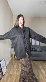 CHAQUETA CURVI ANTE GRECIA - Imagen 3