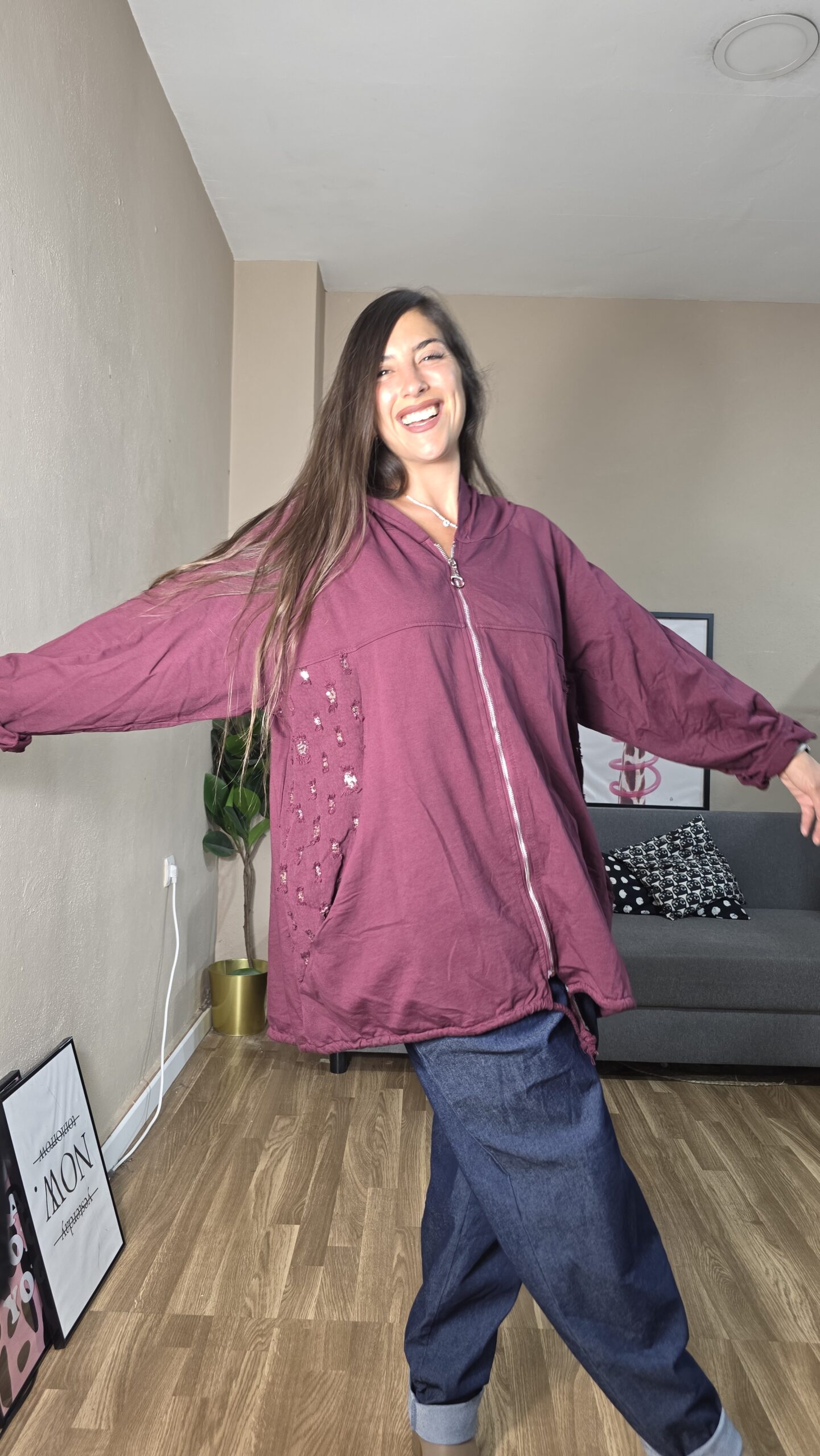 20260907_205640 CHAQUETA CURVI CON DENIM Y GLITER - Imagen 1