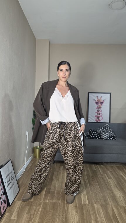 PANTALON CURVI ANIMAL PRINT