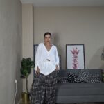 PANTALON CURVI BOMBACHO CUADROS