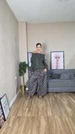 PANTALON CURVI BOMBACHO ROMBOS