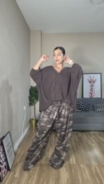 PANTALON CURVI PUNTO CAMUFLAJE - Imagen 4