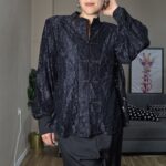 CHAQUETA SEMICURVI ENCAJE