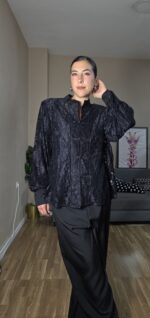 CHAQUETA SEMICURVI ENCAJE