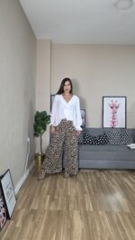 PANTALON SEMICURVI T.PEQUEÑA LEOPARDO