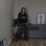 PANTALON CURVI PUNTO LEOPARDO