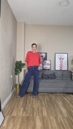 JEANS CURVI CEREZAS