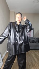 CHAQUETA CURVI POLIPIEL MILITAR - Imagen 2