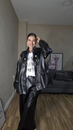CHAQUETA CURVI POLIPIEL MILITAR - Imagen 5