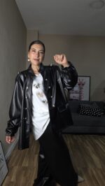 CHAQUETA CURVI POLIPIEL MILITAR